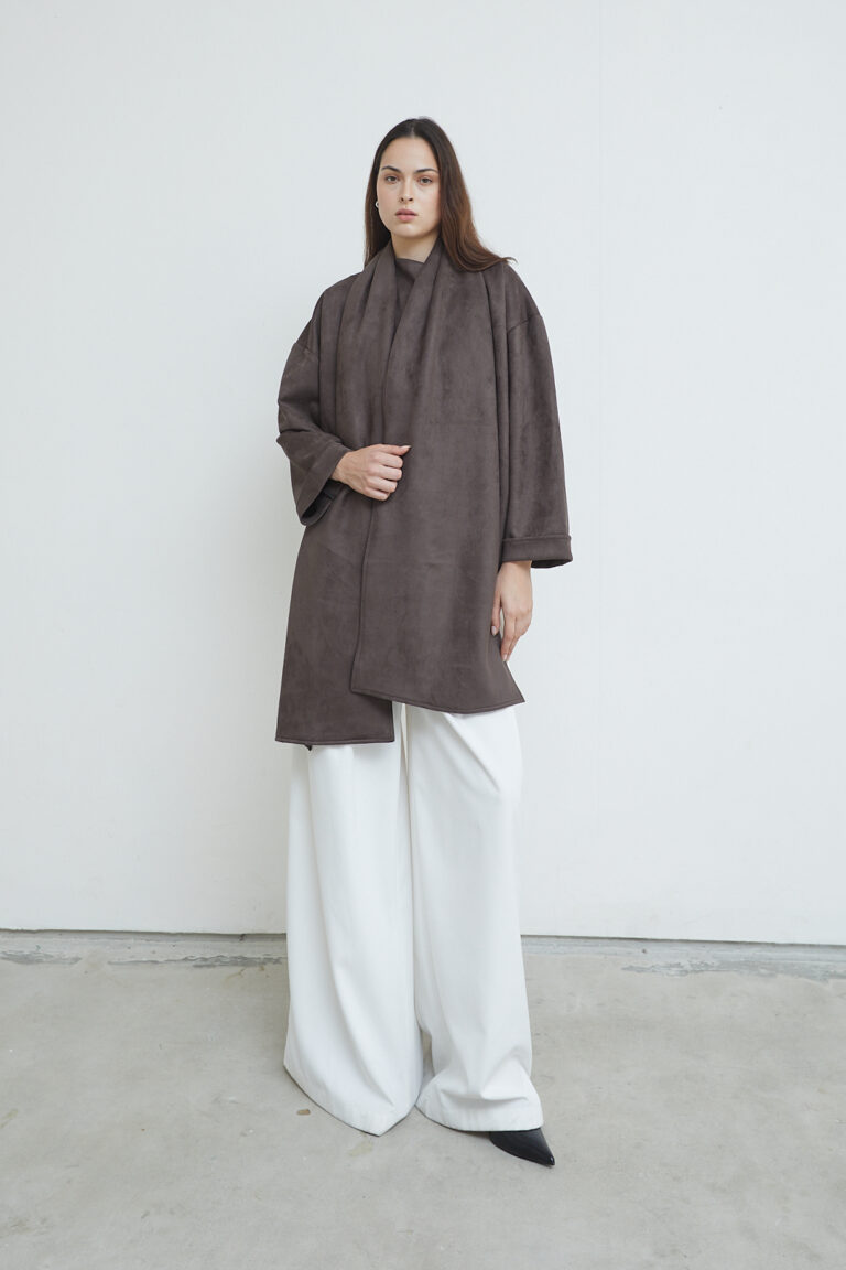 Noir Suede Jacket Espresso