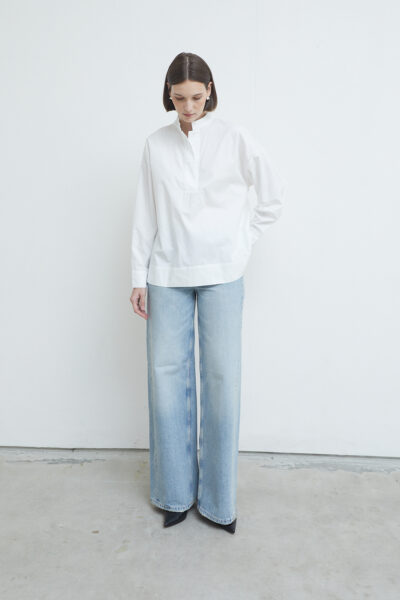 Mayden Cotton Blouse White