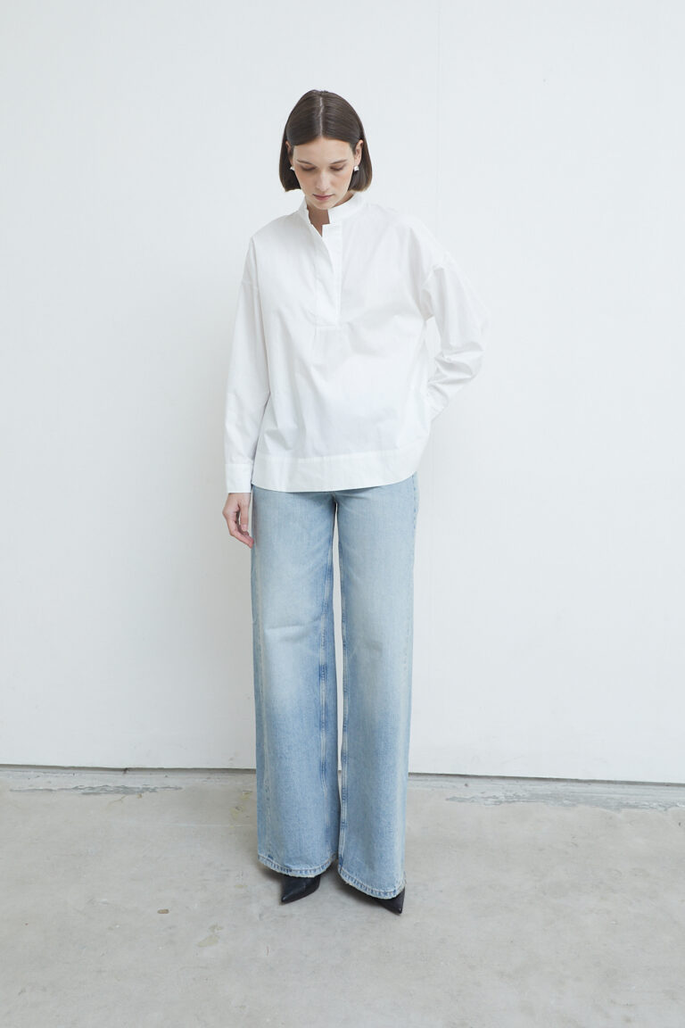 Mayden Cotton Blouse White