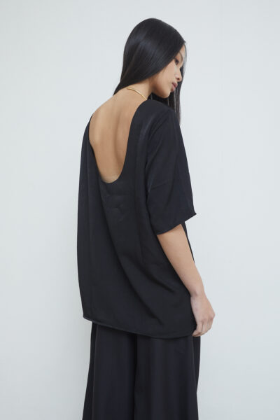 Rye Scoop Back Top Black