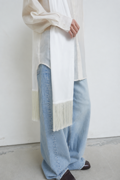 Fringe Shawl Ivory