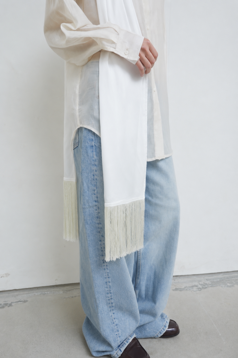 Fringe Shawl Ivory