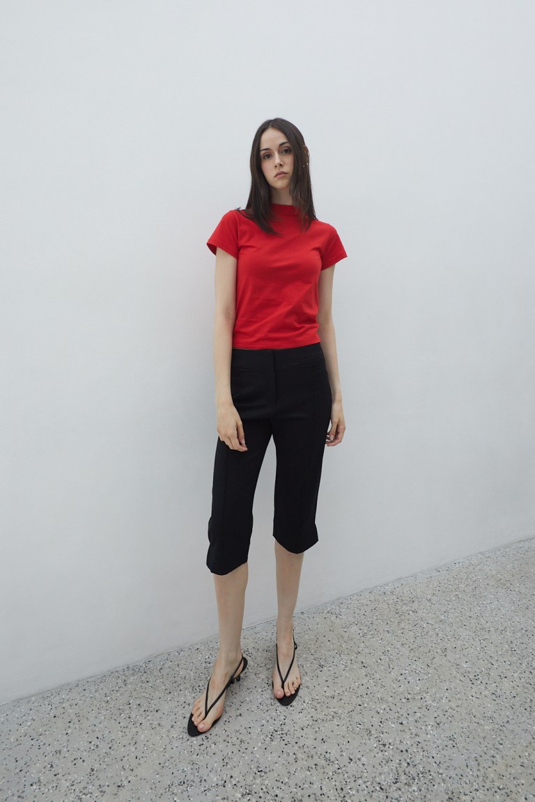 Nola Short Sleeves Top Red
